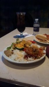 Diamond Lounge meal