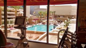 Harrah's pool from Fitness Center