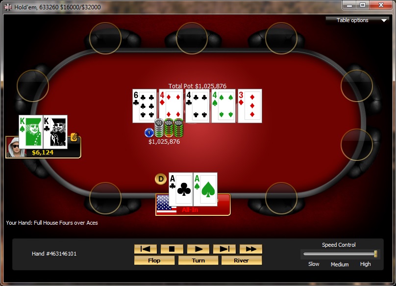 Binked the 3k… coolered a great Headsup match
